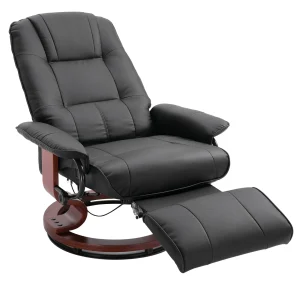 Faux Leather Recliner Chair Swivel